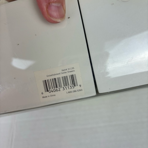 Making Memories-crafting/scrapbook Embellishment Center Drawers-2-pk/white/NIP - Picture 5 of 10
